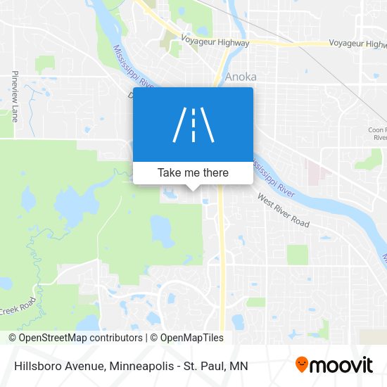 Mapa de Hillsboro Avenue