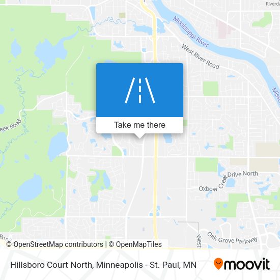Hillsboro Court North map