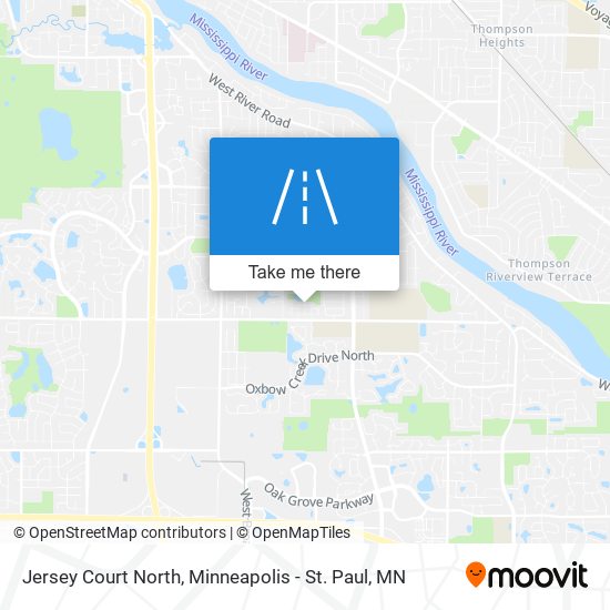 Mapa de Jersey Court North