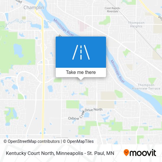 Mapa de Kentucky Court North