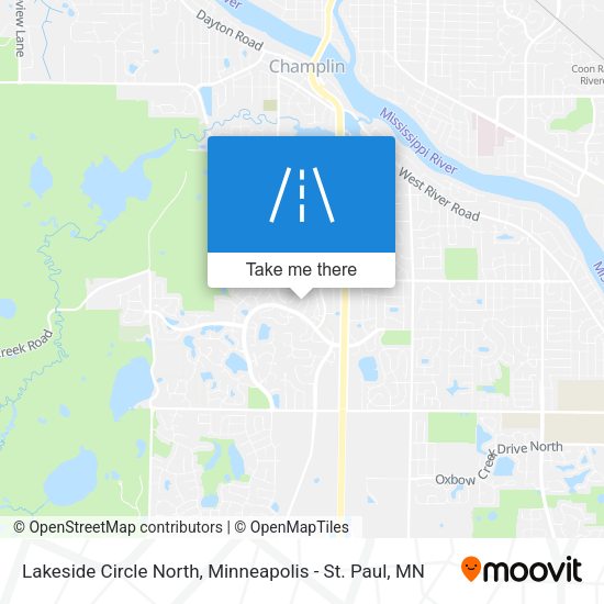 Mapa de Lakeside Circle North