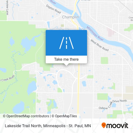 Lakeside Trail North map