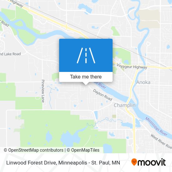 Mapa de Linwood Forest Drive
