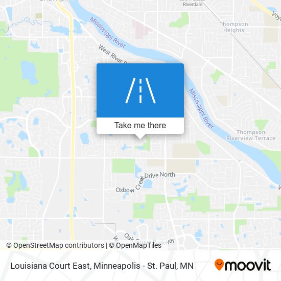 Louisiana Court East map