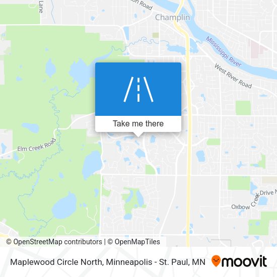 Mapa de Maplewood Circle North