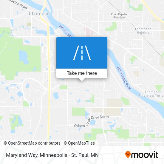 Maryland Way map