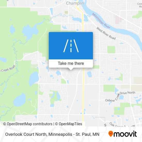 Mapa de Overlook Court North