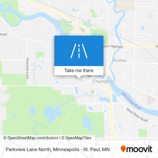 Parkview Lane North map