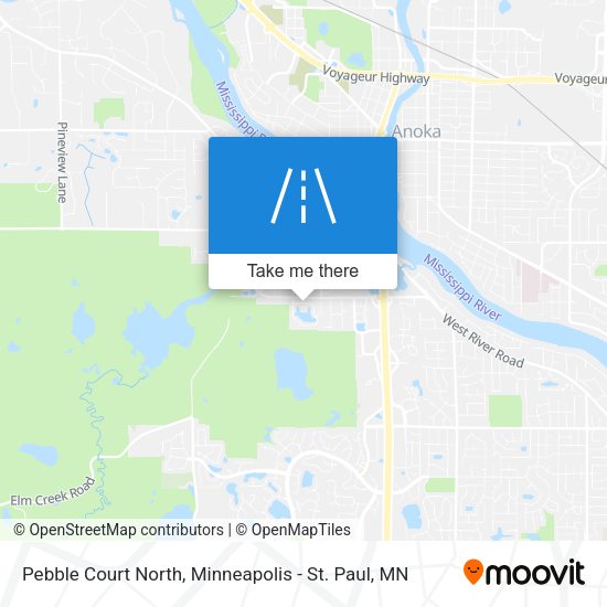 Pebble Court North map