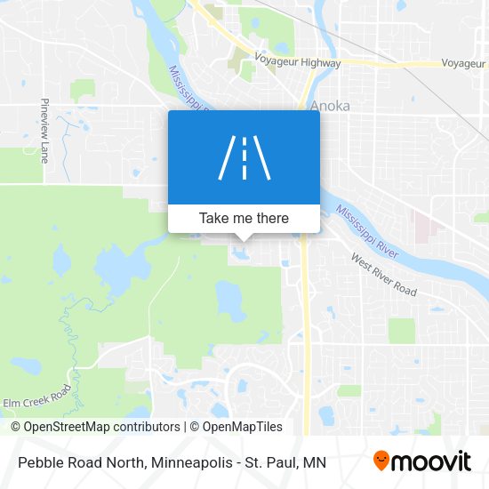 Mapa de Pebble Road North