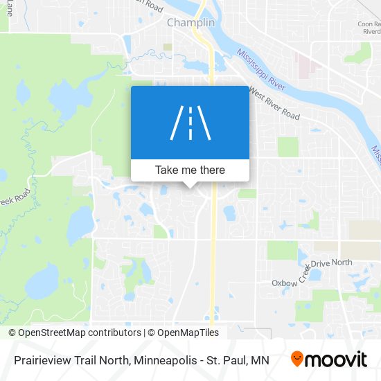 Prairieview Trail North map