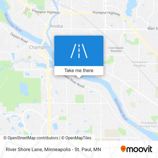 River Shore Lane map