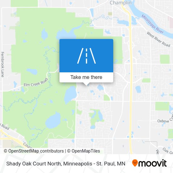 Mapa de Shady Oak Court North