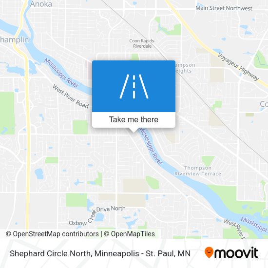 Mapa de Shephard Circle North