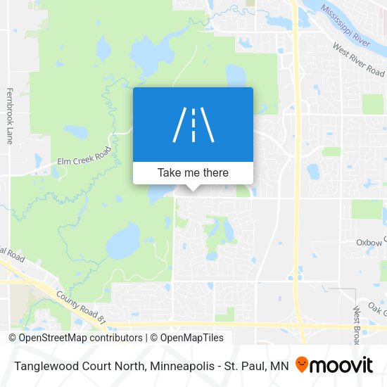 Tanglewood Court North map