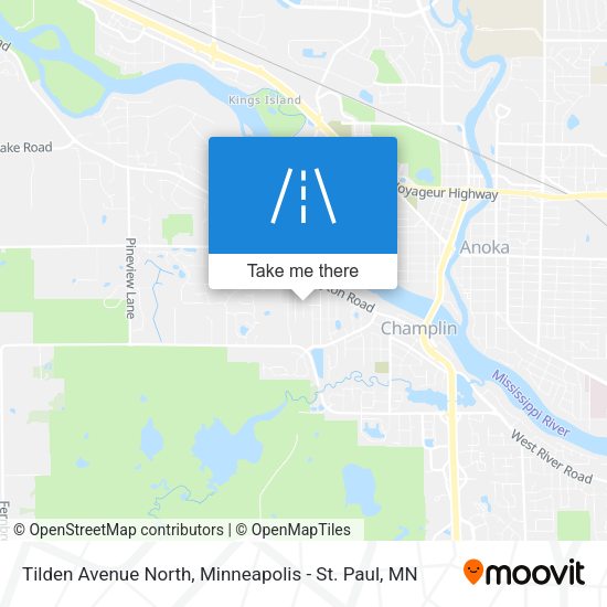 Tilden Avenue North map
