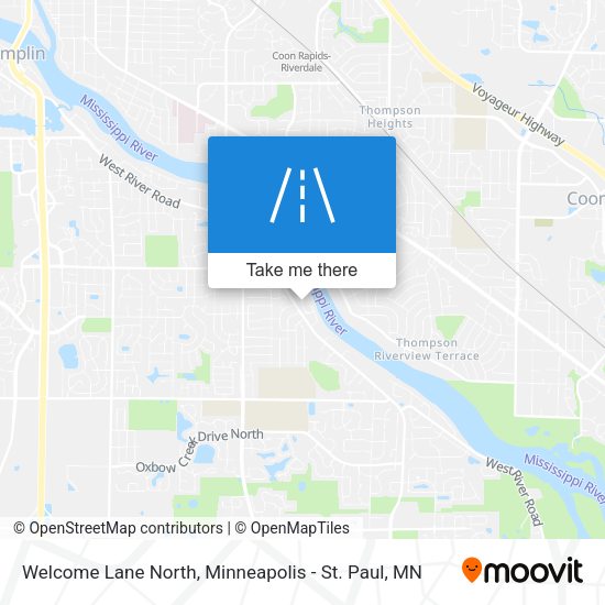 Welcome Lane North map