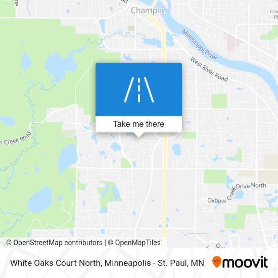 White Oaks Court North map