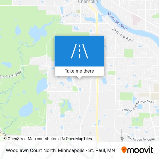 Woodlawn Court North map