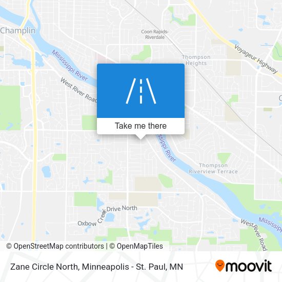 Zane Circle North map