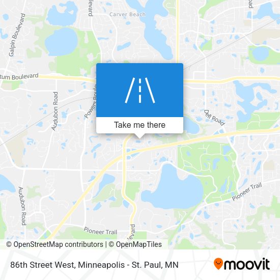 Mapa de 86th Street West