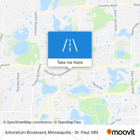 Arboretum Boulevard map