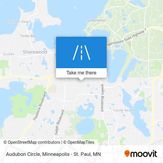 Mapa de Audubon Circle