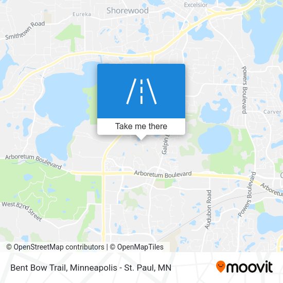 Mapa de Bent Bow Trail