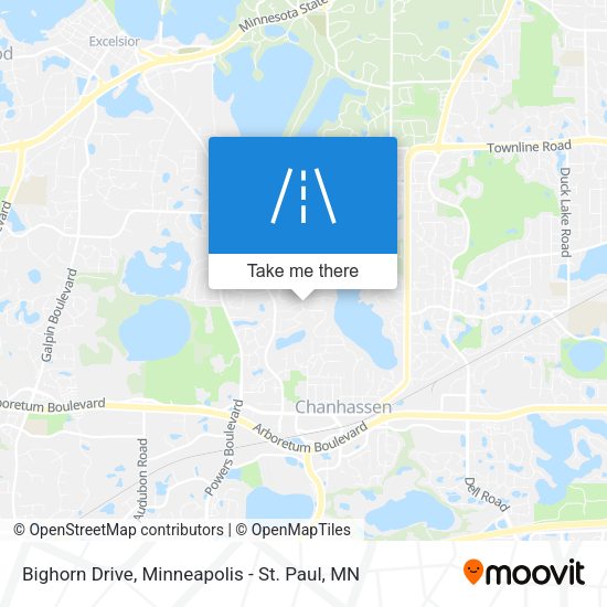 Bighorn Drive map