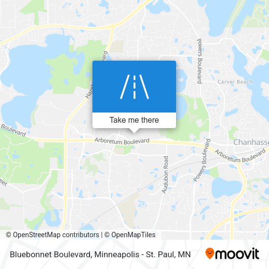 Bluebonnet Boulevard map