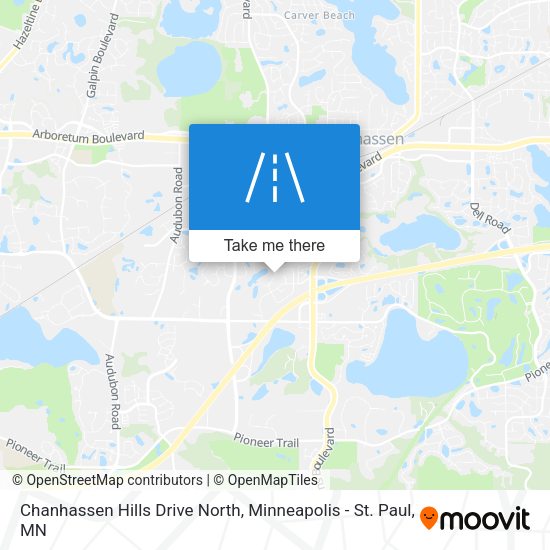 Chanhassen Hills Drive North map