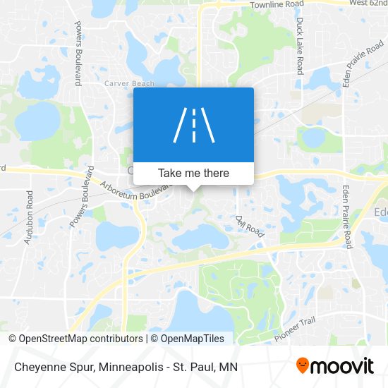 Cheyenne Spur map