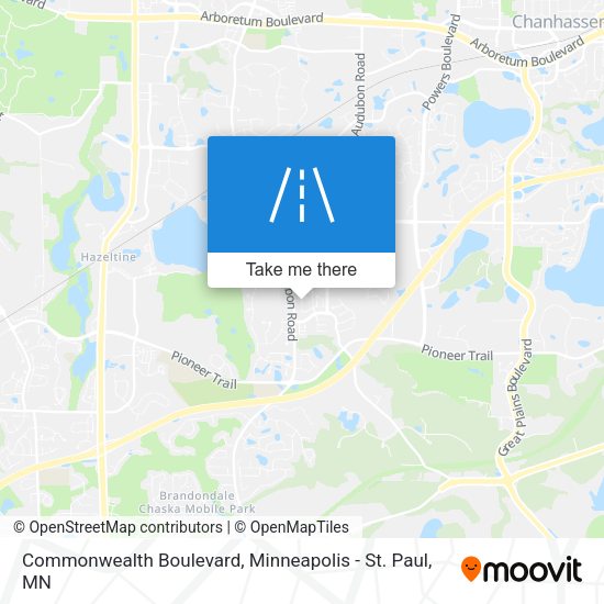 Mapa de Commonwealth Boulevard