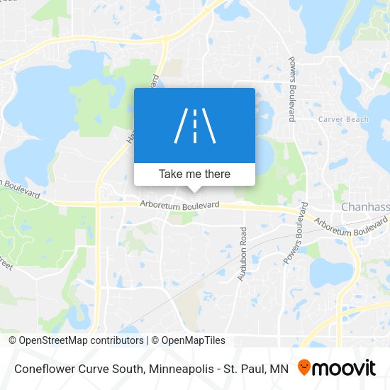 Mapa de Coneflower Curve South