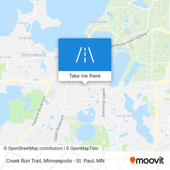 Mapa de Creek Run Trail