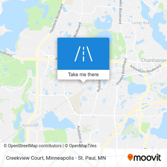 Mapa de Creekview Court