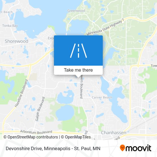 Mapa de Devonshire Drive