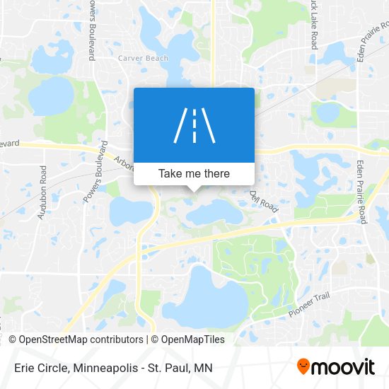 Mapa de Erie Circle