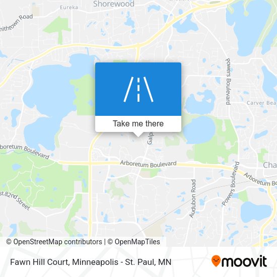 Mapa de Fawn Hill Court