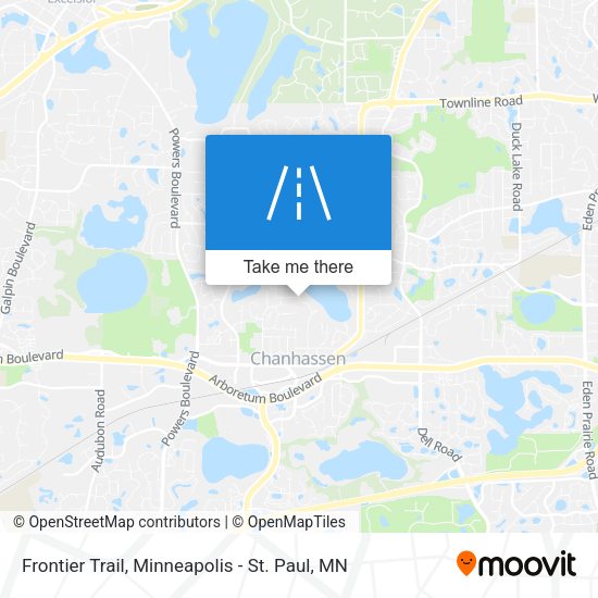 Frontier Trail map