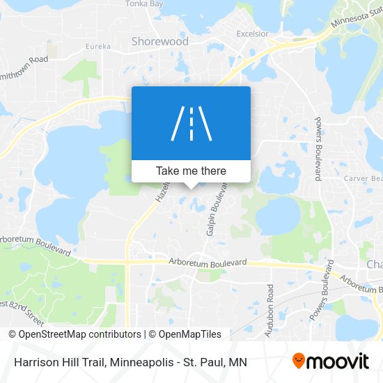 Harrison Hill Trail map