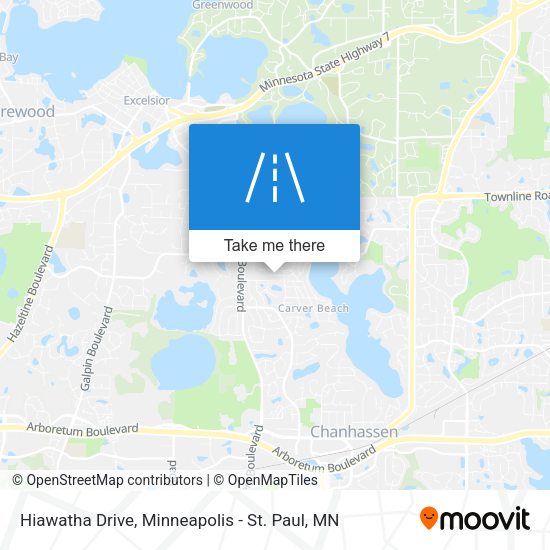 Hiawatha Drive map