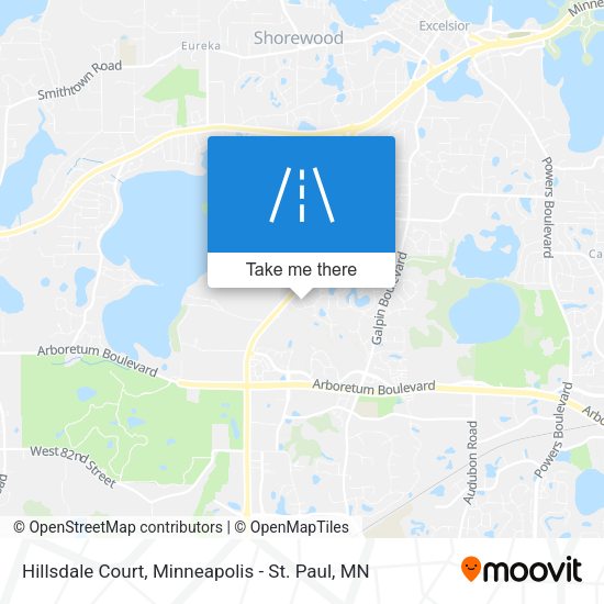 Hillsdale Court map