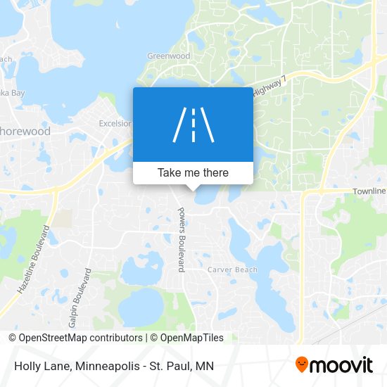 Holly Lane map