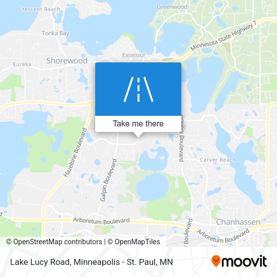 Lake Lucy Road map