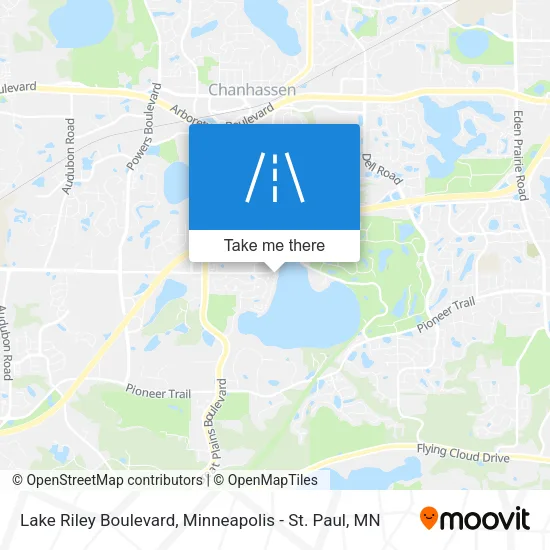 Lake Riley Boulevard map