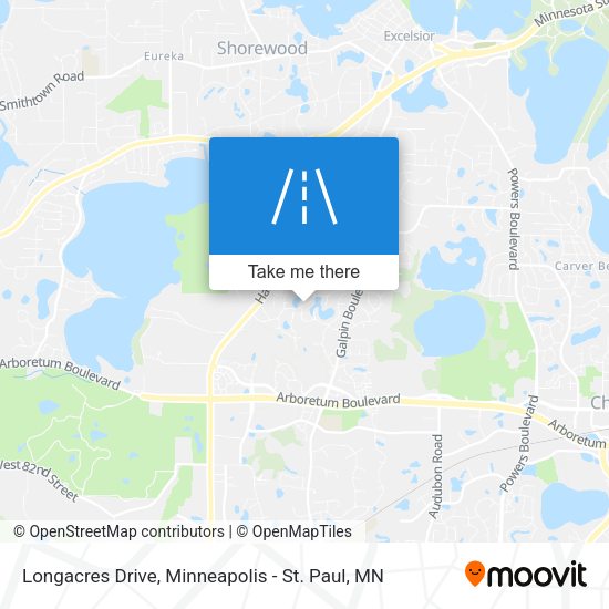 Longacres Drive map