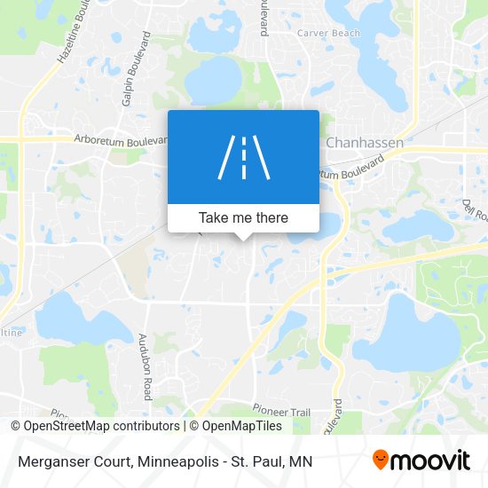 Merganser Court map