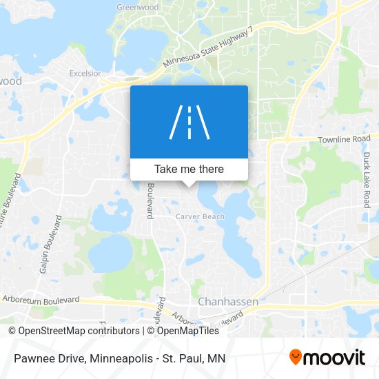 Mapa de Pawnee Drive