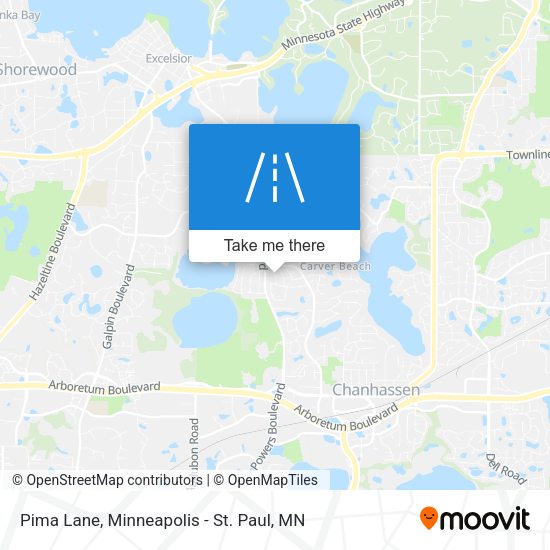 Pima Lane map